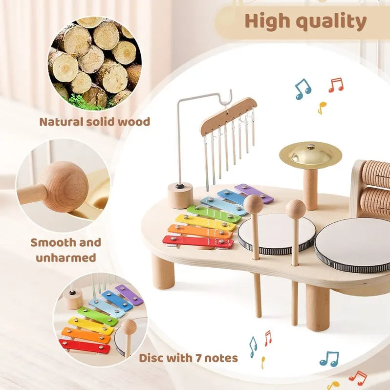 Wooden Music Station - Creative Musical Fun For Little Ones