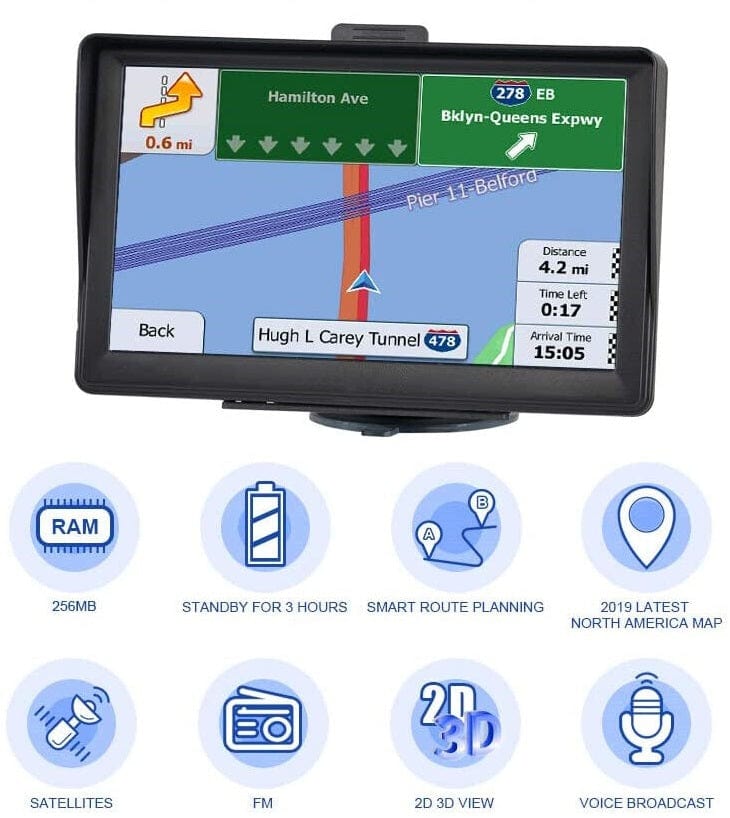 7 Inch GPS Navigation System for Car & Truck