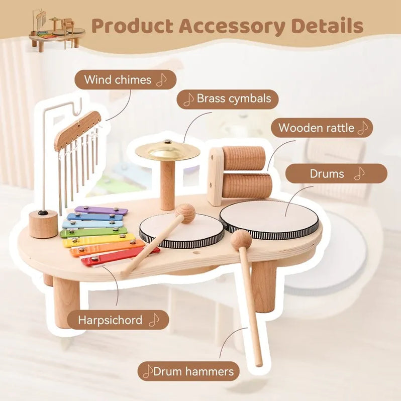 Wooden Music Station - Creative Musical Fun For Little Ones