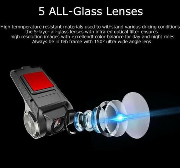 Car Camera Front and Rear Dual Car Dash Cam Surveillance