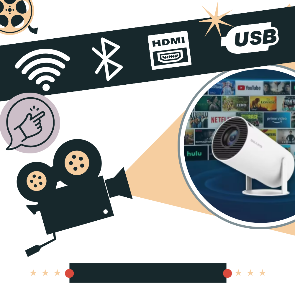 Portable 4K ultra HD projector