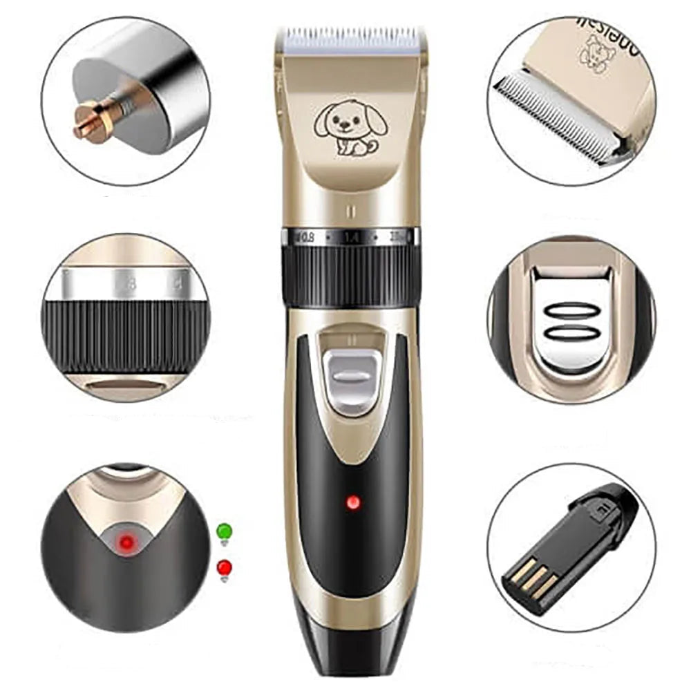 Silent Fur Trimmer Set For Dogs