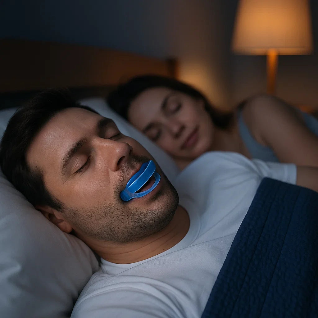Advanced anti-snoring mandibular orthosis, effective device for sleep apnea