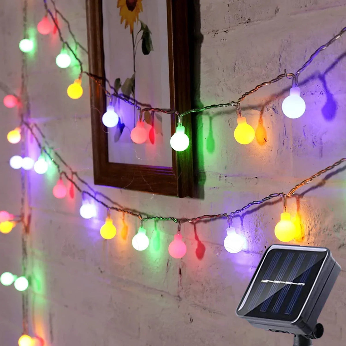 Solar-Powered Fairy Lights For Outdoor Use