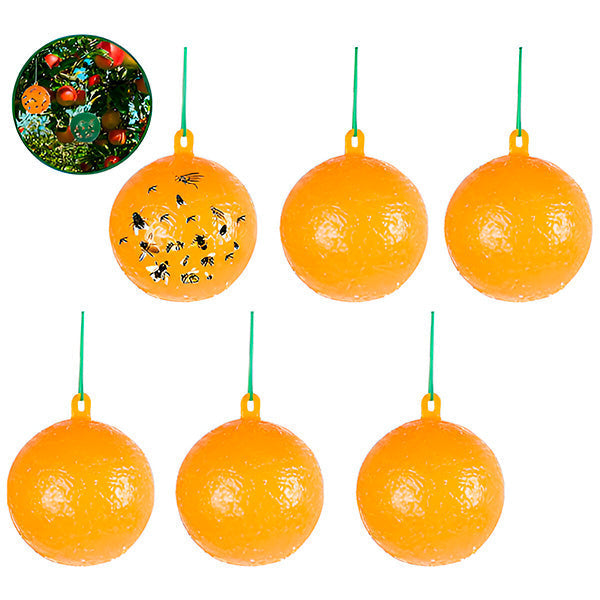 Hanging Fly Trap with Adhesive Layer (6 Pcs)