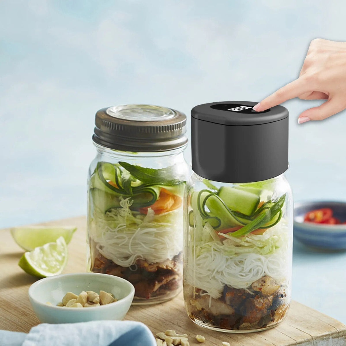 Vacuum-Sealed Jars