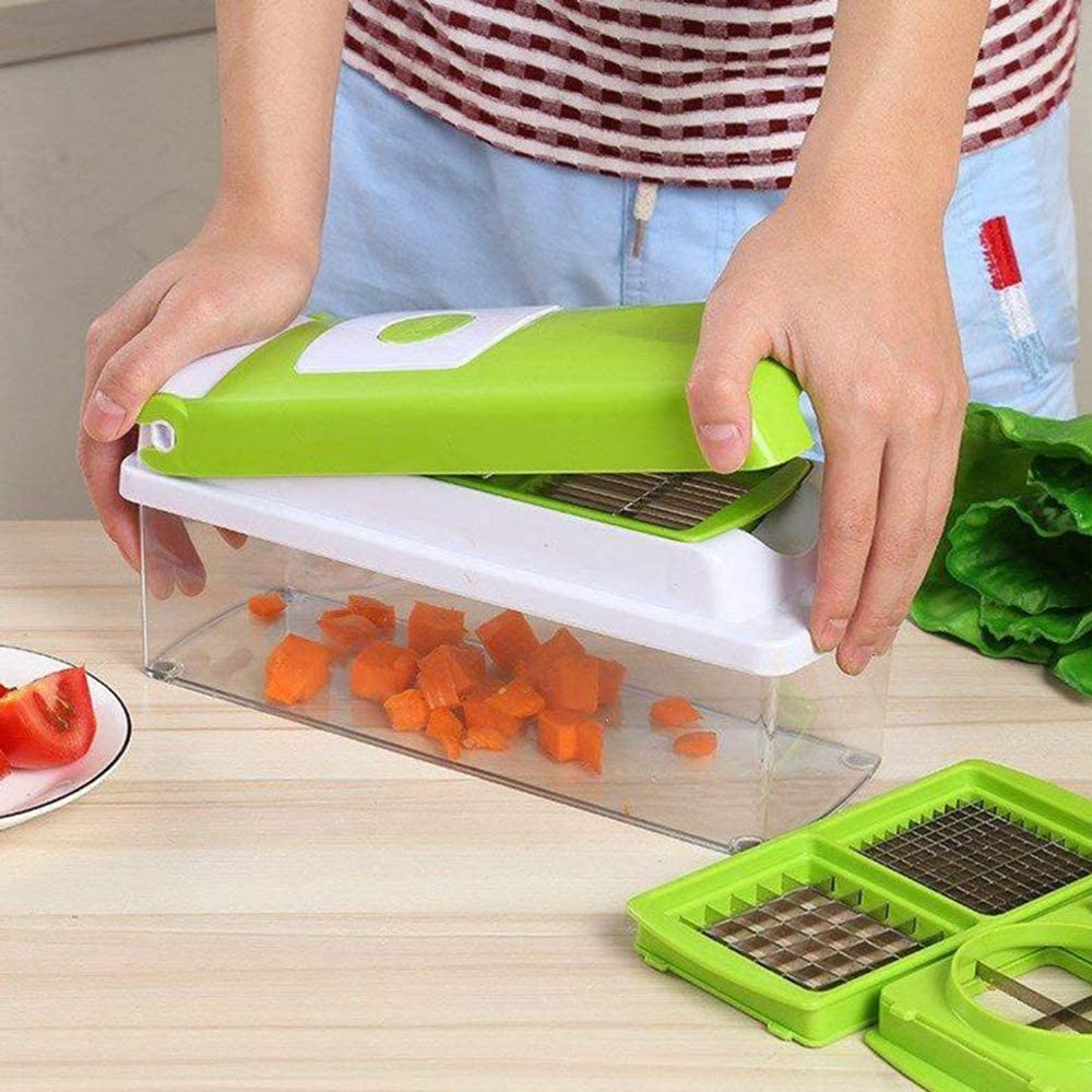 12-in-1 Multifunctional Vegetable Cutter - Quickly and Safely Cut Vegetables