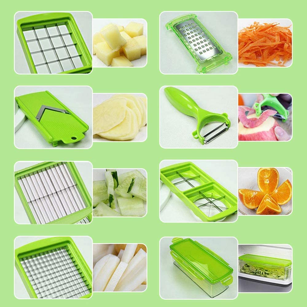 12-in-1 Multifunctional Vegetable Cutter - Quickly and Safely Cut Vegetables