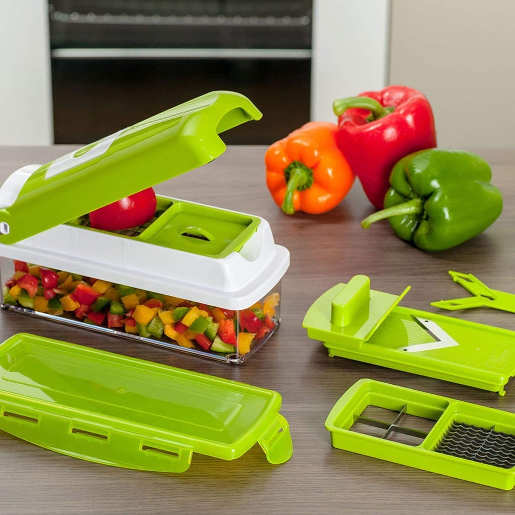 12-in-1 Multifunctional Vegetable Cutter - Quickly and Safely Cut Vegetables