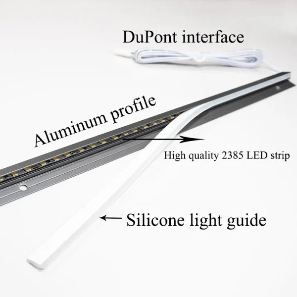 45 Degree LED Under Cabinet Lighting Bars Invisible Ultra Thin Strips