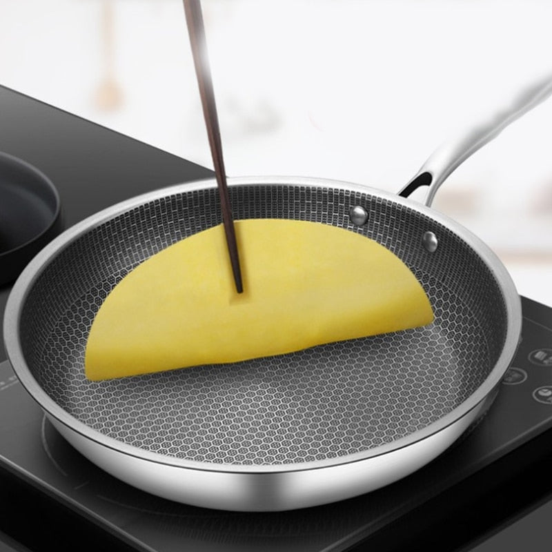 Non-Stick Stainless Steel Frying Pan