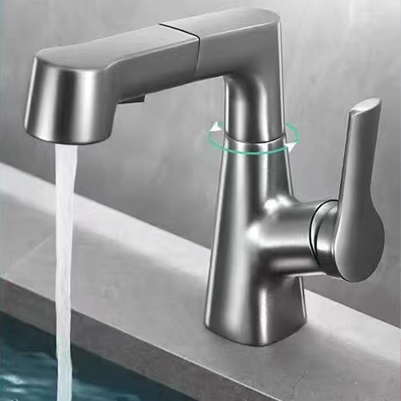 Single-Hole Basin Tap With Pull-Out Spray Head