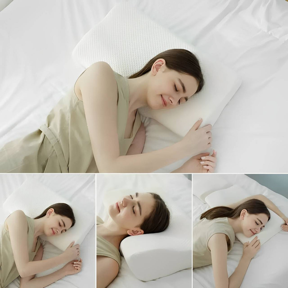 Ergonomic Contour Cervical Pillow for Neck Pain Relief