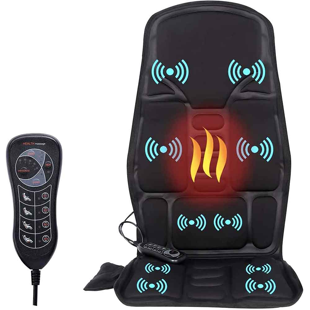Fashionable Massage Chair Cushion With Heated Neck Pillow