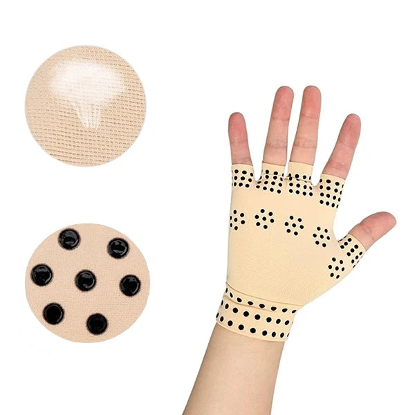 Fingerless Magnetic Compression Gloves for Arthritis