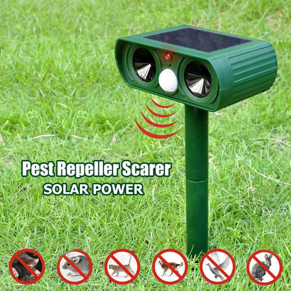 Solar-powered Ultrasonic Animal Repellent
