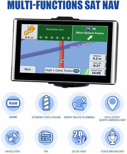7-Inch Gps Navigation System For Cars And Trucks
