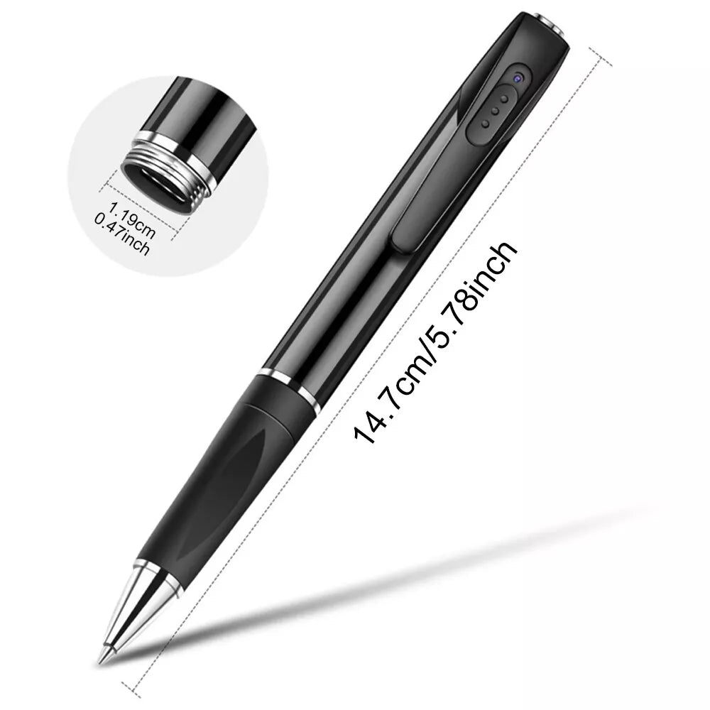 Mini Camera Pen Pocket Digital Voice Video Recorder for Business Conference 1080P Wearable Body Micro Cam Security Cameras