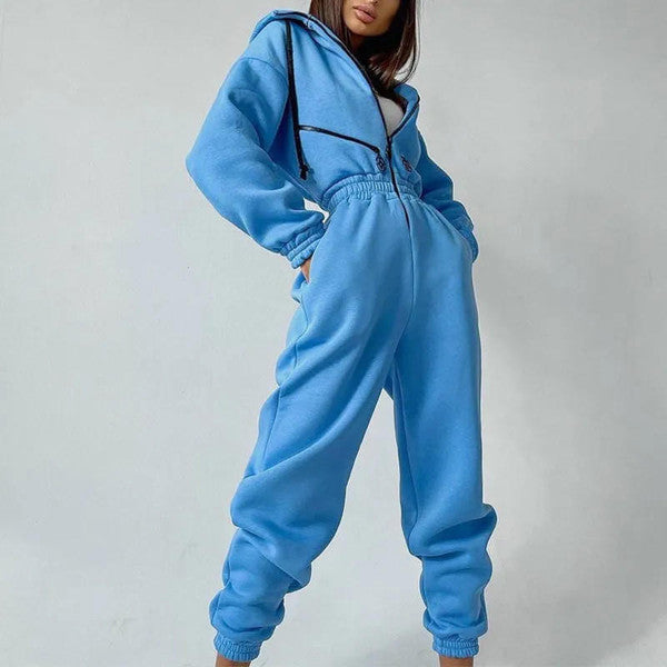 Basic Hooded Jumpsuit