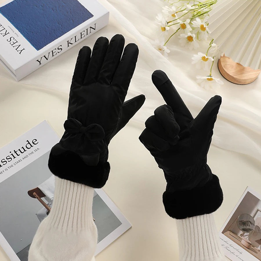 Elegant Touchscreen Winter Gloves for Women