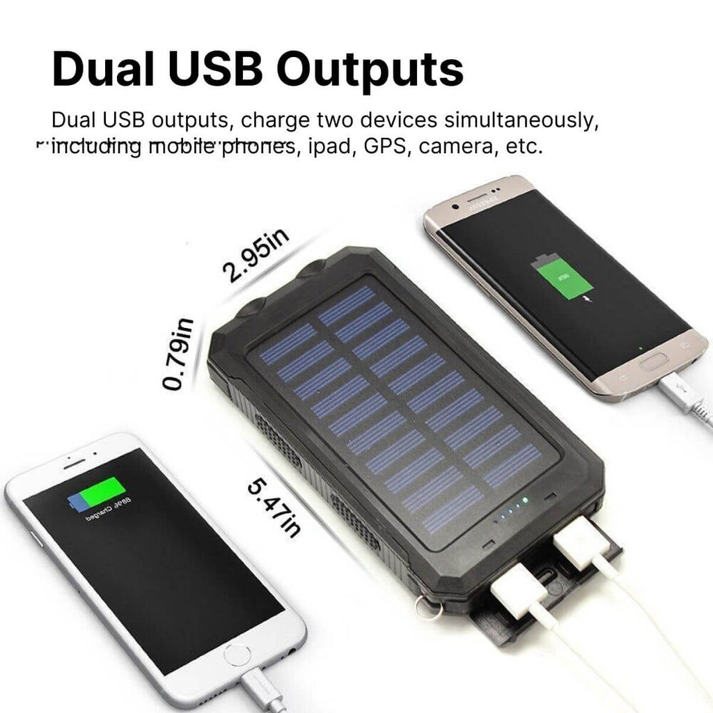 500000 MAH Solar Charger, Waterproof Power Bank, External