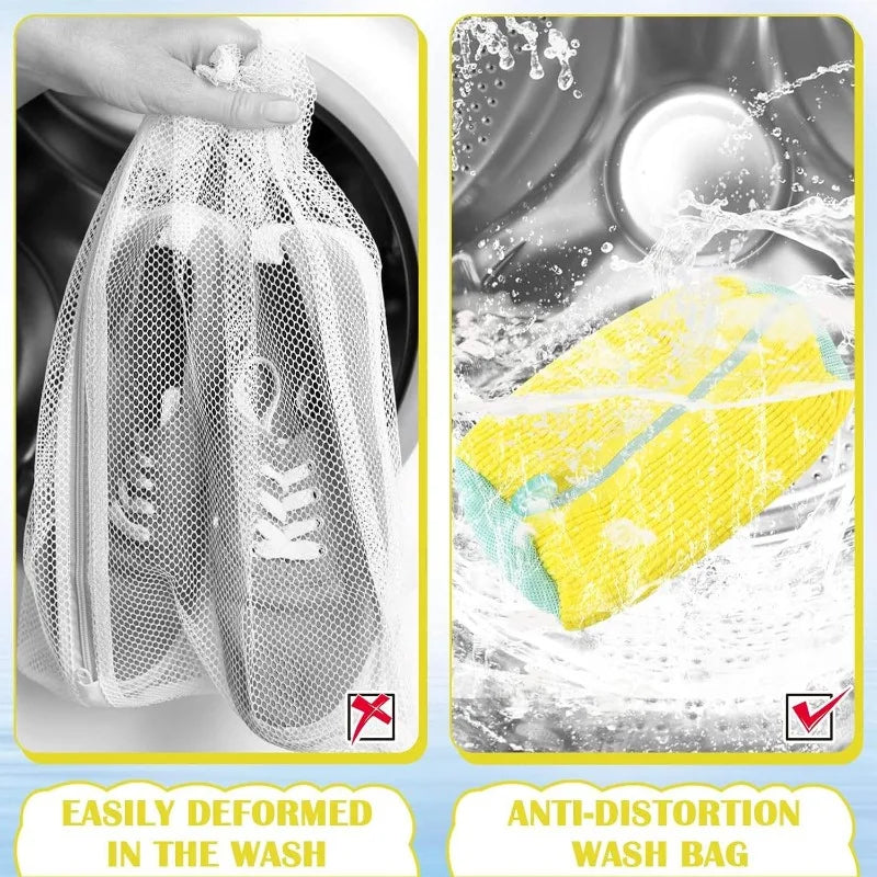 2Pcs Shoes Washing Bag for Laundry