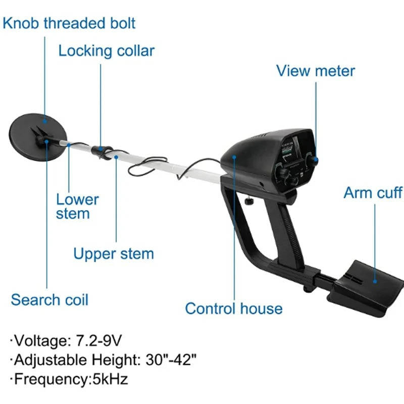 Professional Underground Metal Detector - High Accuracy For Gold Detecting &amp; Treasure Hunting