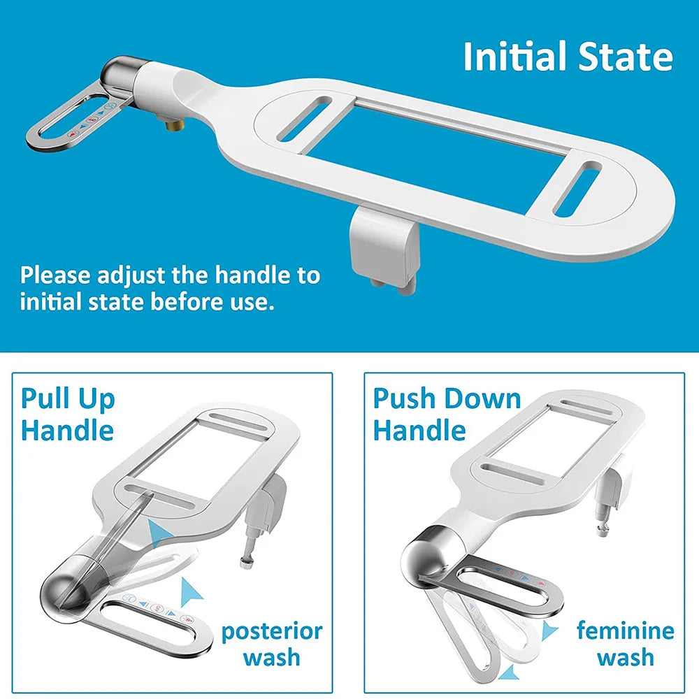 Ultra-Thin Bidet Attachment for Toilet