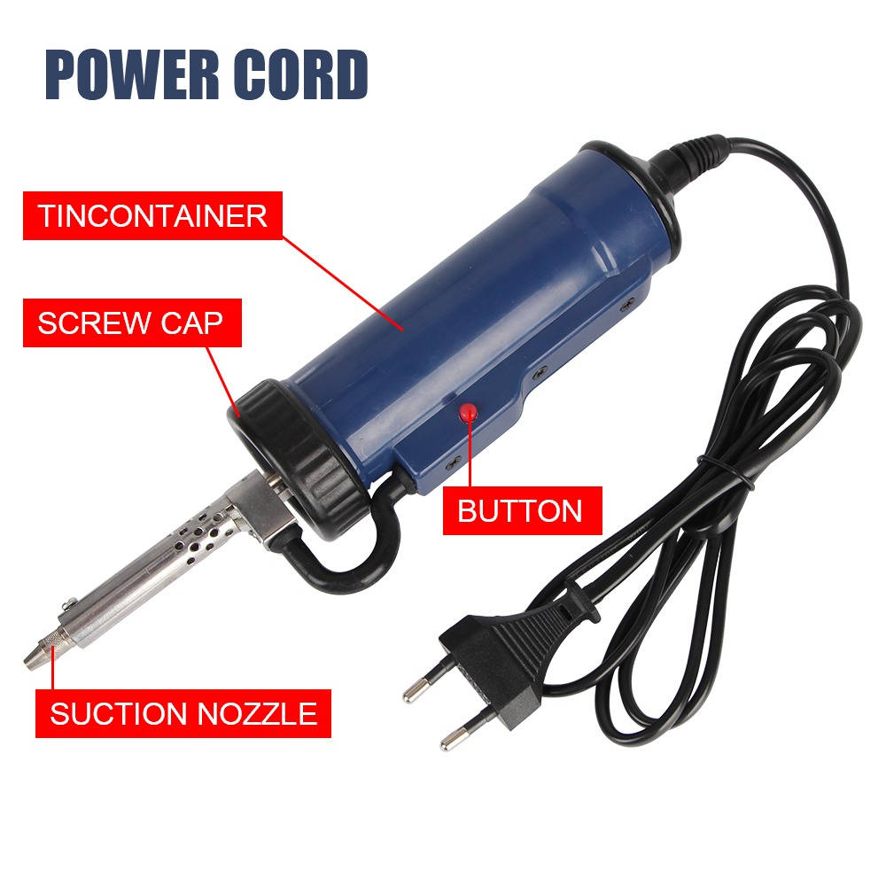 Desoldering Machine Tin Sucker Automatic Electric Solder With 3 Suction Nozzle