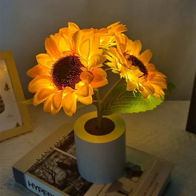 Rechargeable Sunflower Night Light