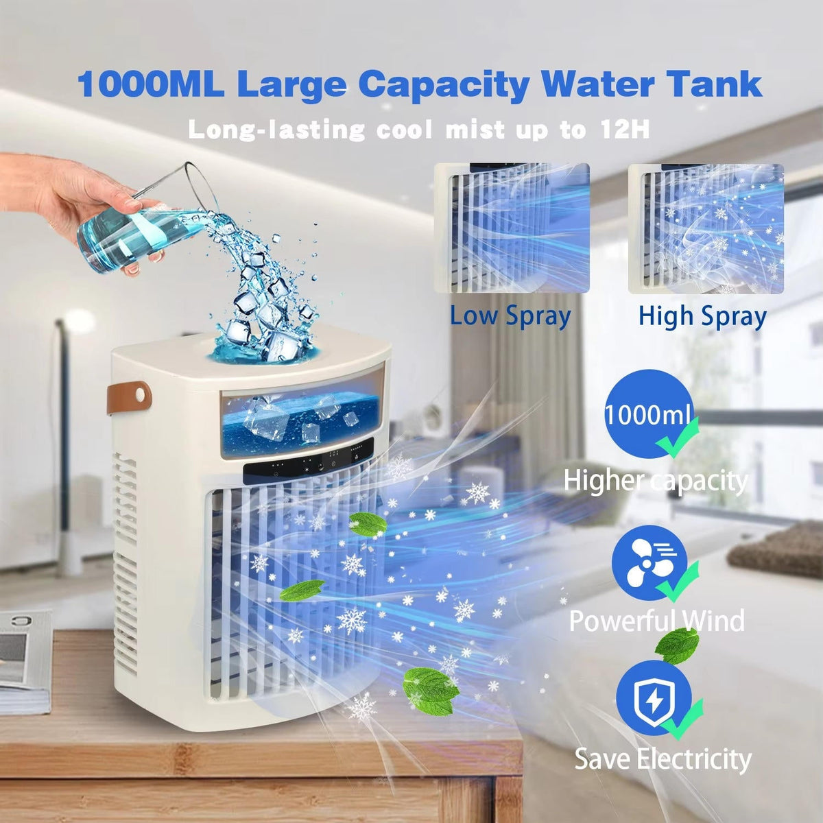 Portable Mini Air Cooler Fan
