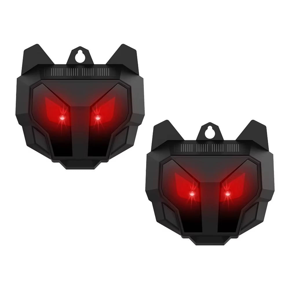 2pcs Solar Powered Ultrasonic Animal Repellent