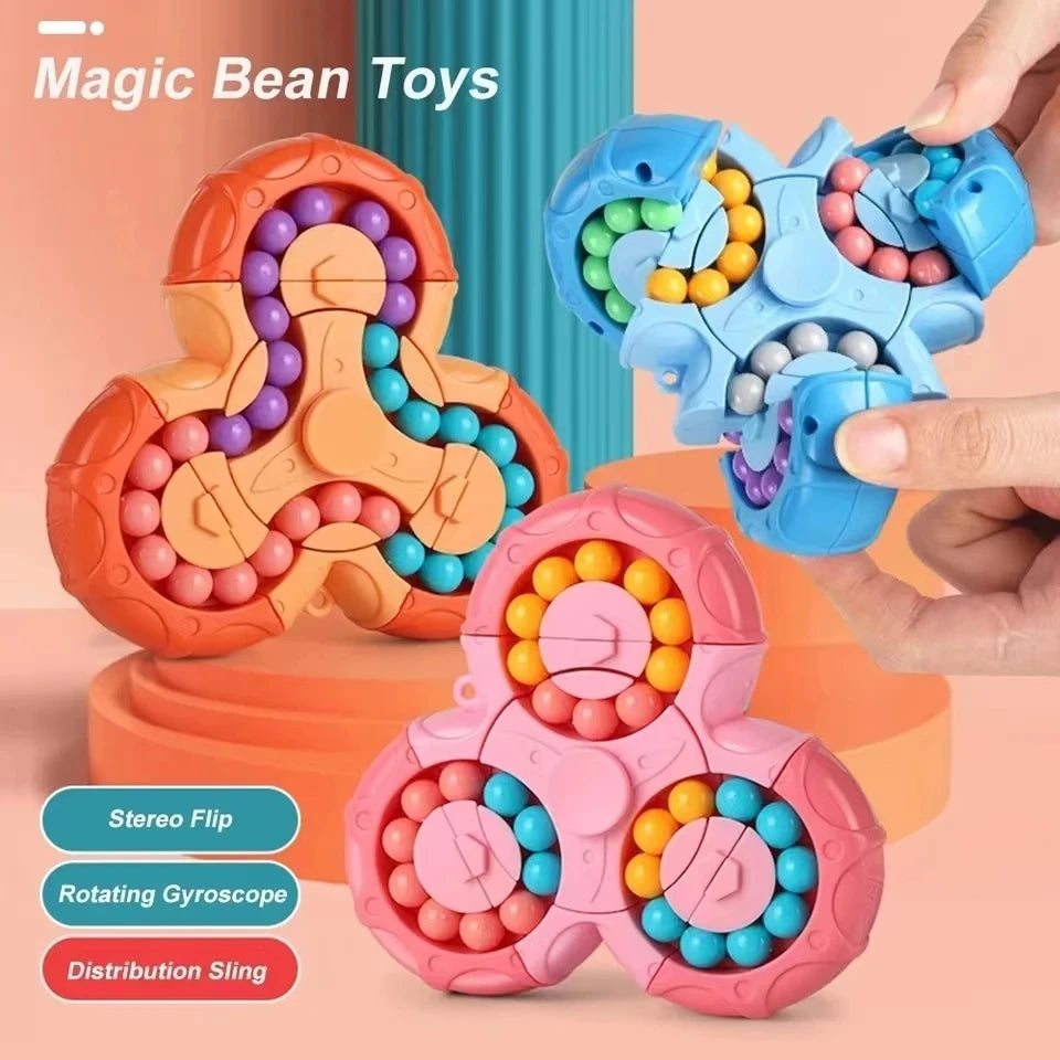 Rotating Magic Bean Fidget Toy (Random Color)