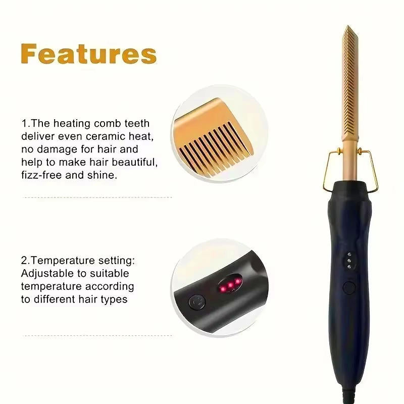 Hot Comb For Black Hair Thick And Coarse Hair