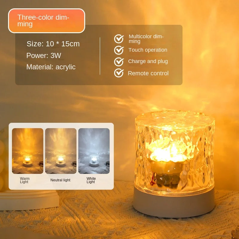 Crystal Ripple Projector Night Light