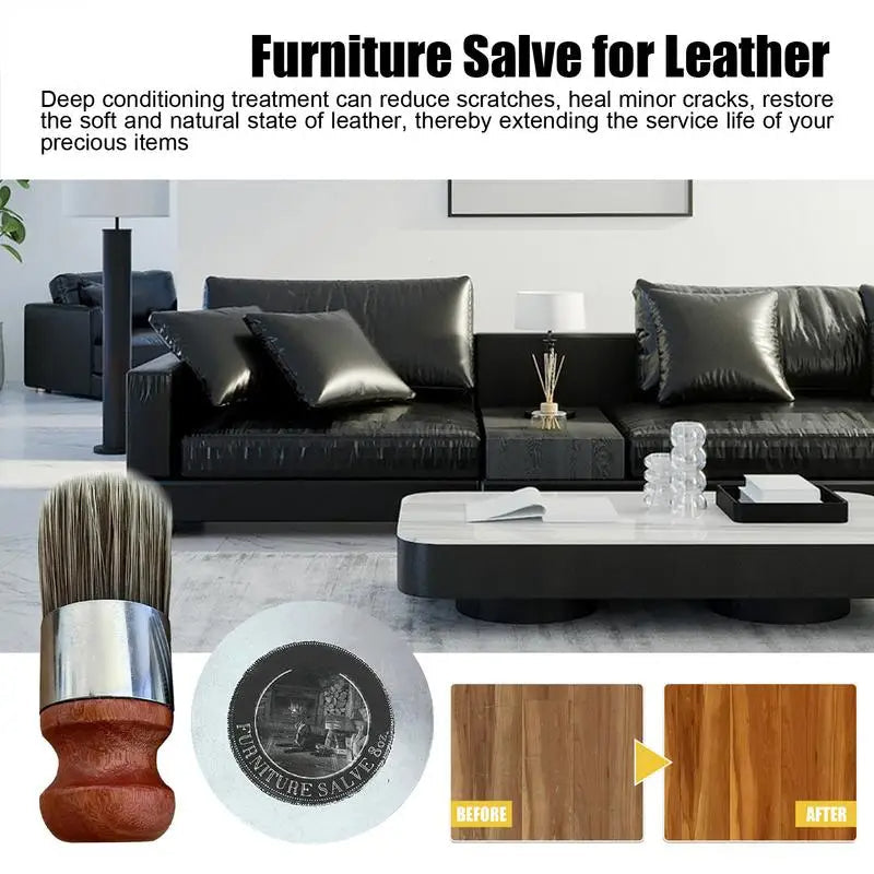 120ml Leather Furniture Salve Set