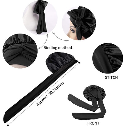 All-Night Silk Bonnet - Stays On All Night
