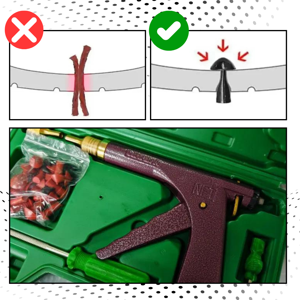 Universal Tire Puncture Repair Kit