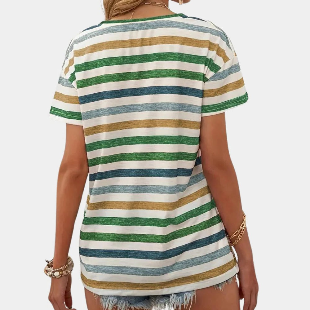 Casual Striped Women's T-shirt
