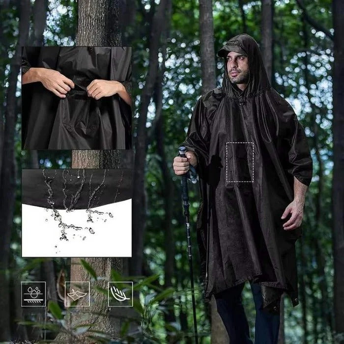 Rain Poncho for Outdoor Coverage