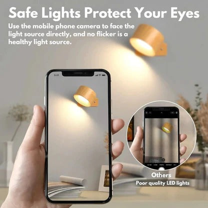 Rechargeable Wall Light with 360° Rotation