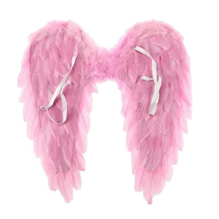 Feathered Angel Wings Costume