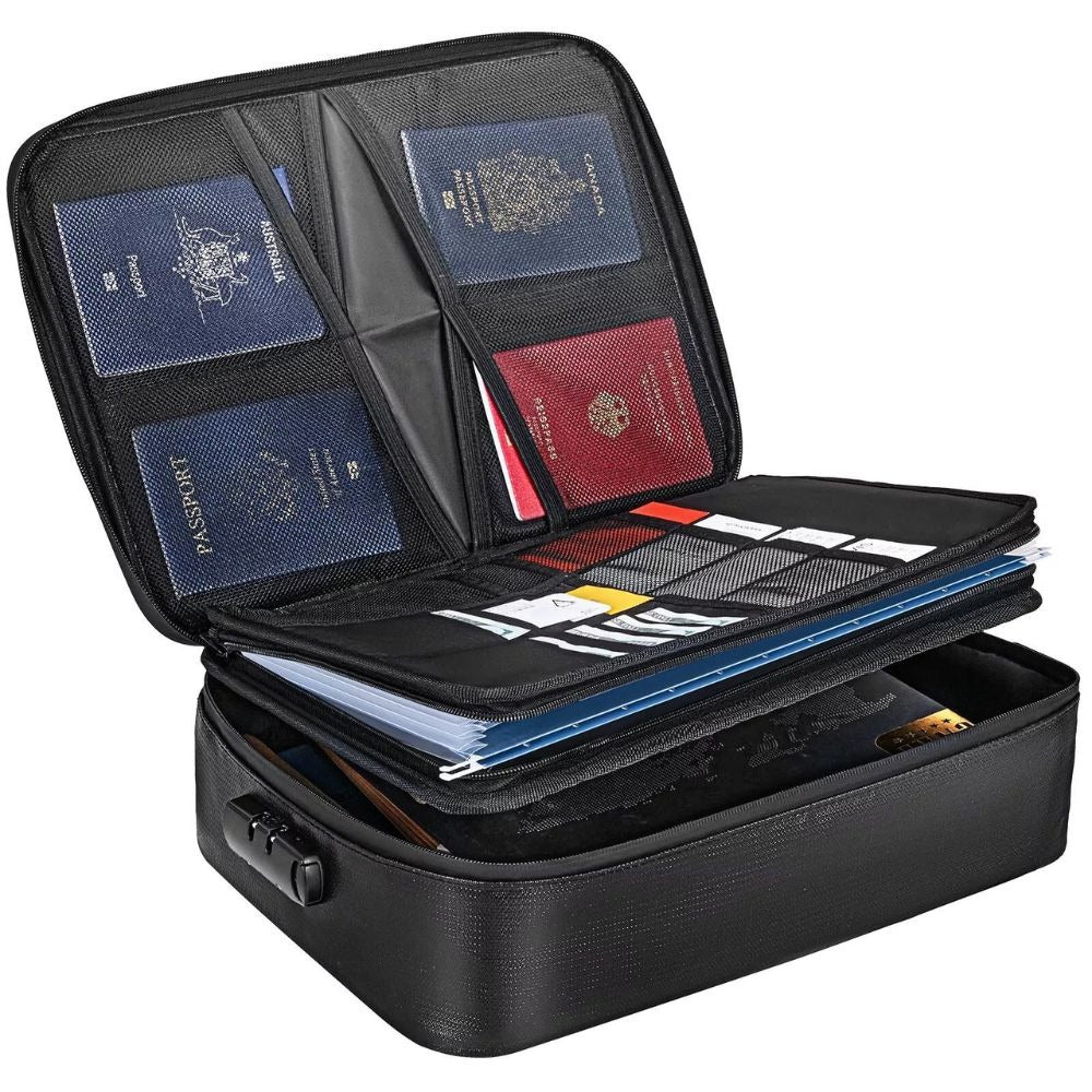Waterproof Fireproof Document Cash Safe Bag
