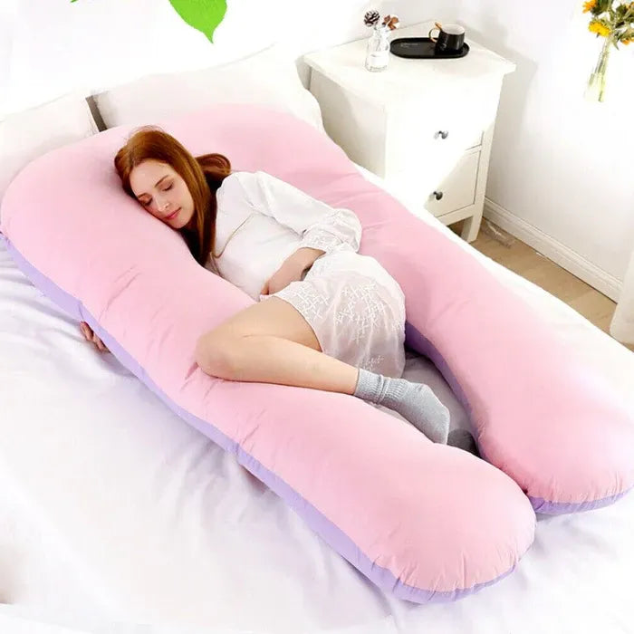 Sleeping Full Support Body Pillow - Ergonomic Design For Pregnancy, Shoulder & Back Pain