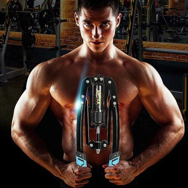 Heavy Duty Hydraulic Chest Arm Resistance Exerciser Workout Tool