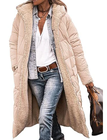Long comfortable coat for women