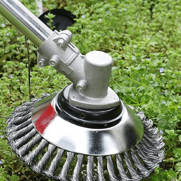 Unbreakable Wired Trimmer Blade - Round Edge Grass Trimmer with Blades for Weed Removal, Gifts for Gardeners