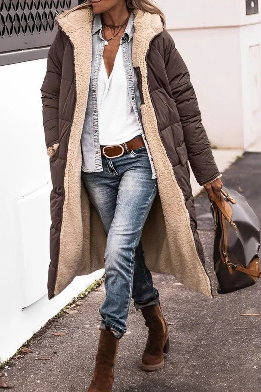 Long comfortable coat for women