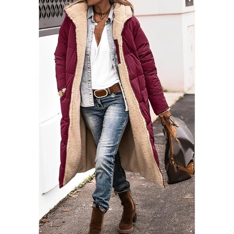Long comfortable coat for women