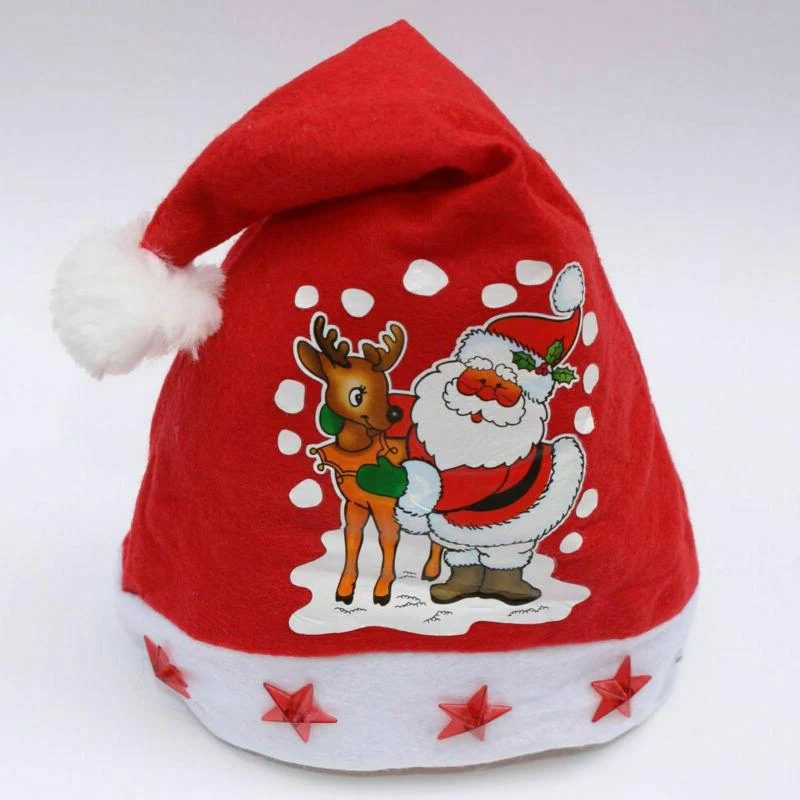Merry Christmas LED Light Hat Santa Claus